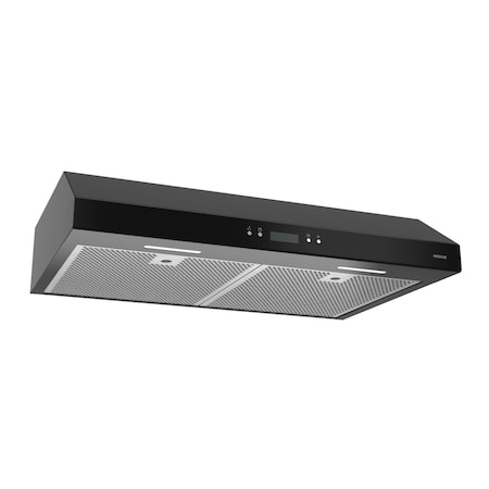 Broan-Nutone Broan Glacier 30-Inch Black Convertible Under-Cabinet LED Range Hood BCDJ130BL